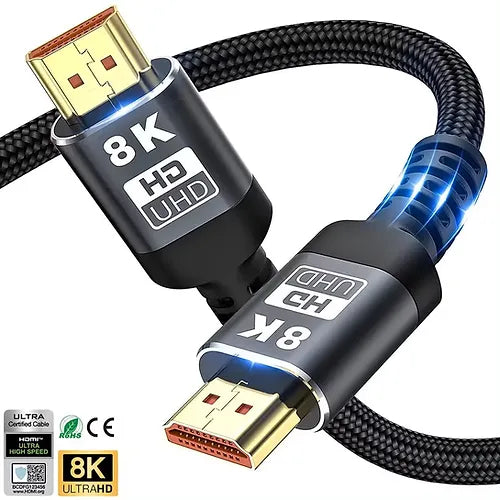 Câble HDMI 2.1 mâle vers mâle 8K/4K 1 mètre par Fire Electronics