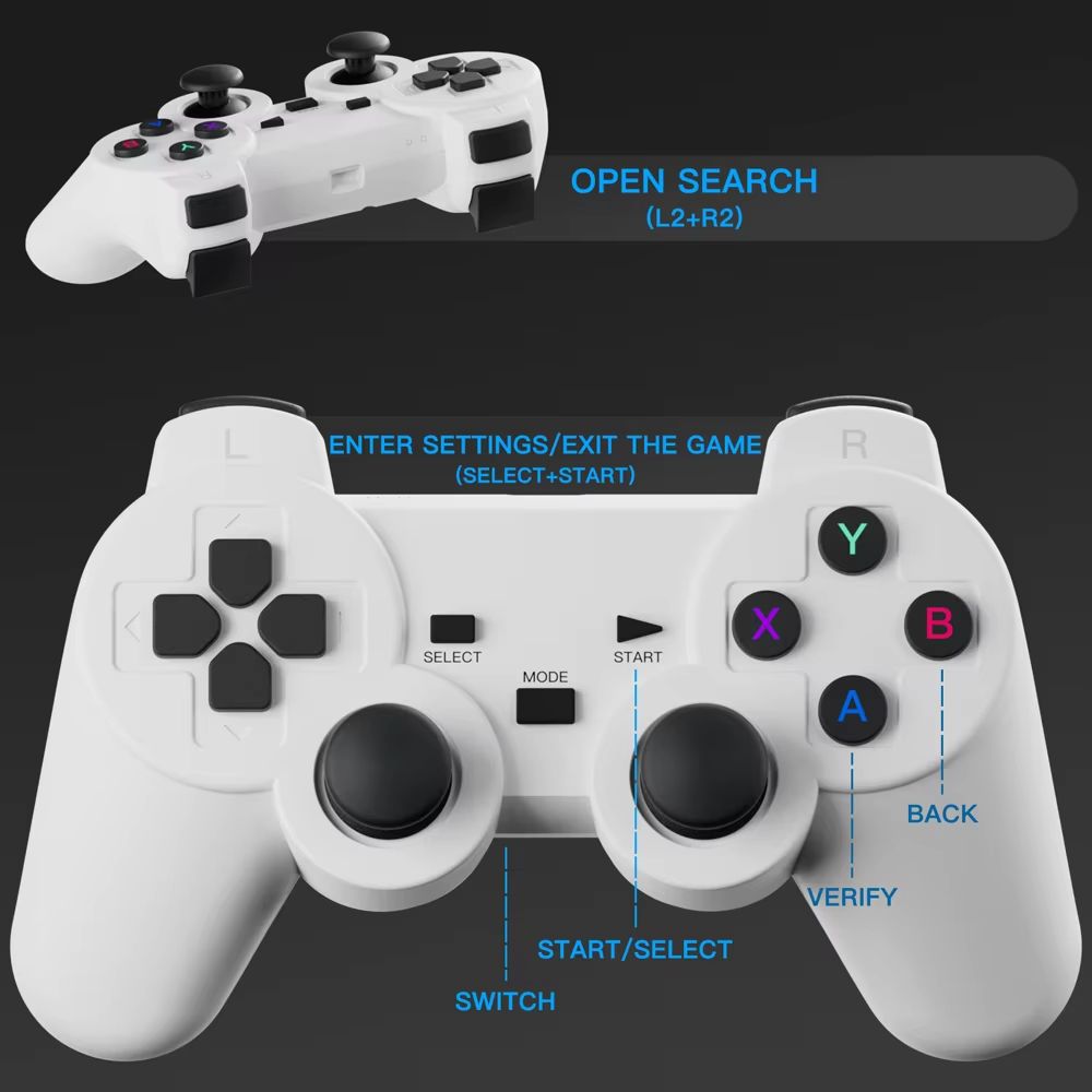 Controller Game HY300 Projector 4K Native 1080P Android 11 300ANSI Wifi6 BT5.0