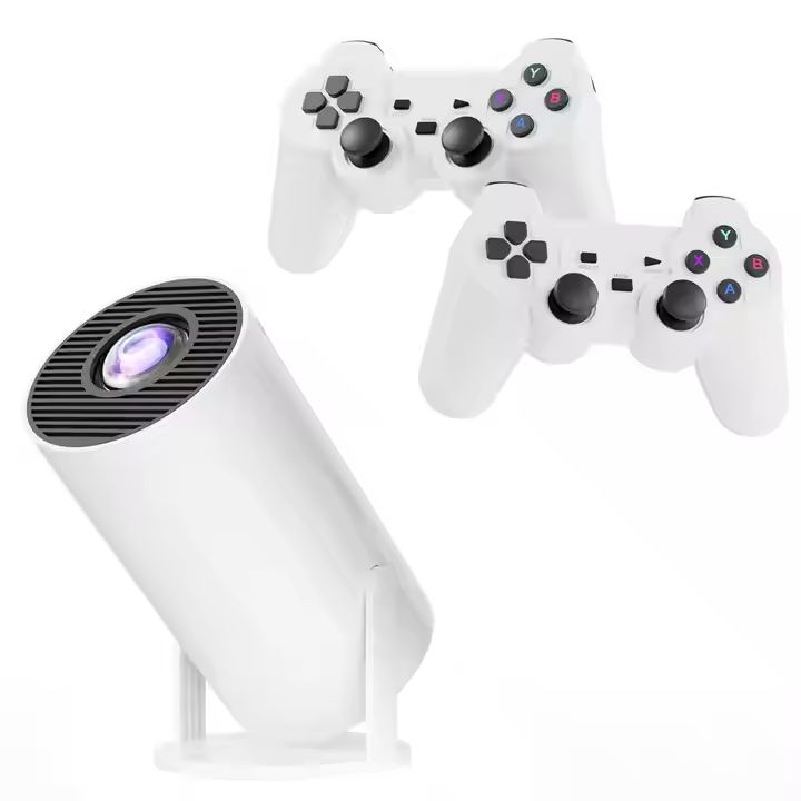 Controller Game HY300 Projector 4K Native 1080P Android 11 300ANSI Wifi6 BT5.0